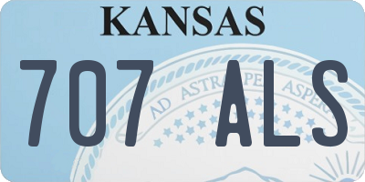 KS license plate 707ALS