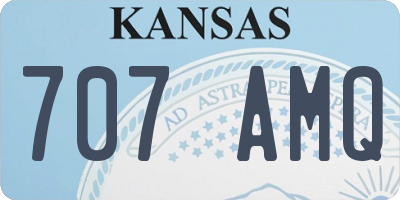 KS license plate 707AMQ