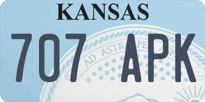 KS license plate 707APK