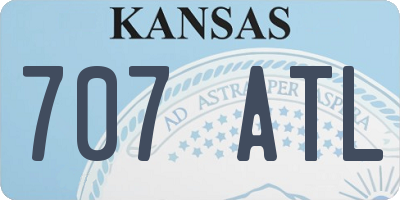 KS license plate 707ATL