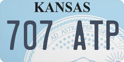 KS license plate 707ATP
