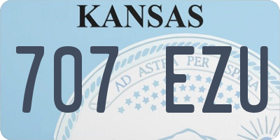 KS license plate 707EZU