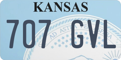 KS license plate 707GVL