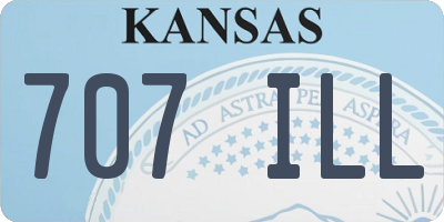 KS license plate 707ILL