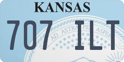 KS license plate 707ILT