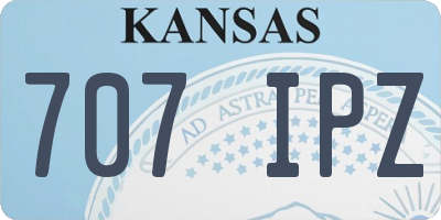 KS license plate 707IPZ