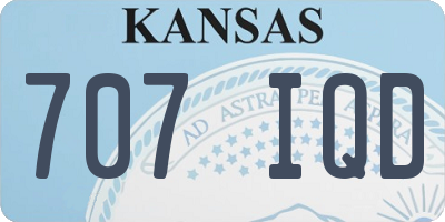 KS license plate 707IQD