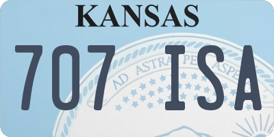 KS license plate 707ISA