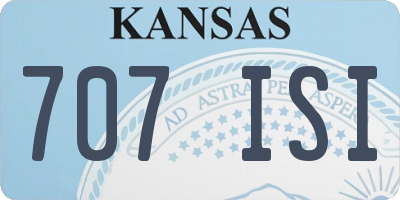 KS license plate 707ISI