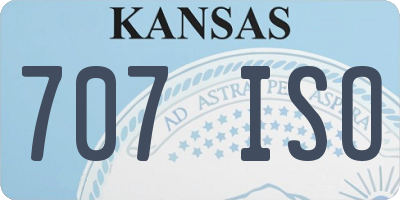 KS license plate 707ISO