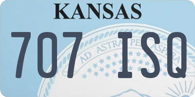KS license plate 707ISQ