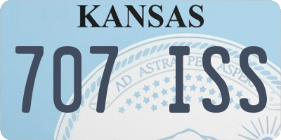 KS license plate 707ISS