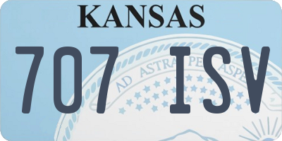 KS license plate 707ISV