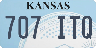 KS license plate 707ITQ