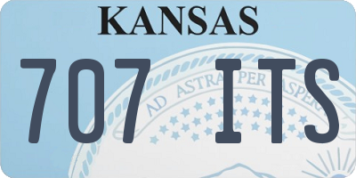 KS license plate 707ITS