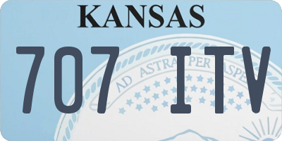 KS license plate 707ITV