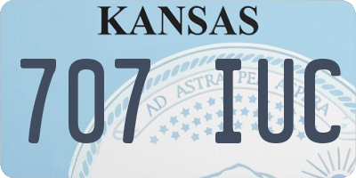 KS license plate 707IUC