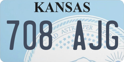 KS license plate 708AJG