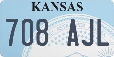 KS license plate 708AJL