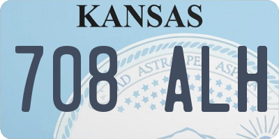 KS license plate 708ALH