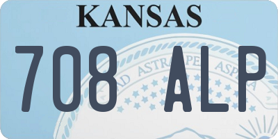 KS license plate 708ALP