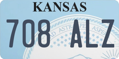 KS license plate 708ALZ