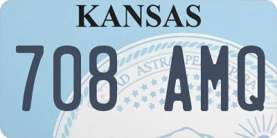 KS license plate 708AMQ