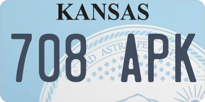 KS license plate 708APK