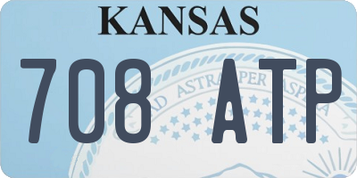 KS license plate 708ATP