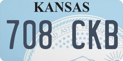 KS license plate 708CKB