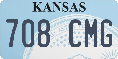 KS license plate 708CMG