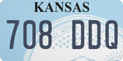 KS license plate 708DDQ