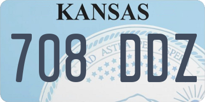 KS license plate 708DDZ