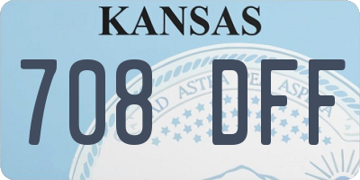 KS license plate 708DFF