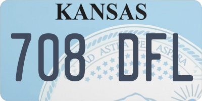 KS license plate 708DFL