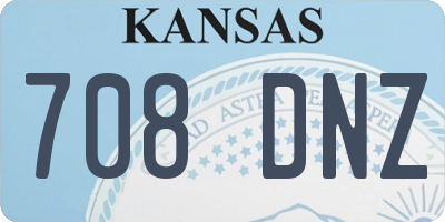 KS license plate 708DNZ