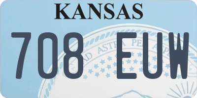KS license plate 708EUW