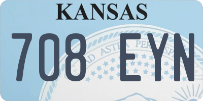 KS license plate 708EYN