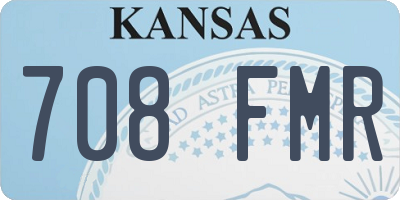KS license plate 708FMR