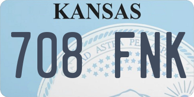 KS license plate 708FNK