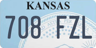 KS license plate 708FZL