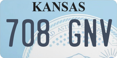 KS license plate 708GNV