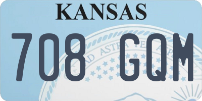 KS license plate 708GQM