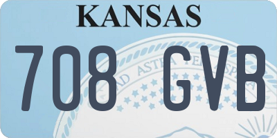 KS license plate 708GVB