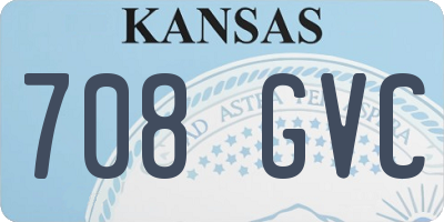 KS license plate 708GVC
