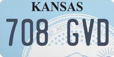 KS license plate 708GVD