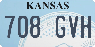 KS license plate 708GVH