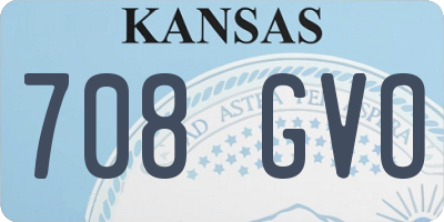 KS license plate 708GVO