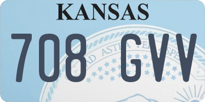 KS license plate 708GVV