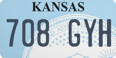 KS license plate 708GYH